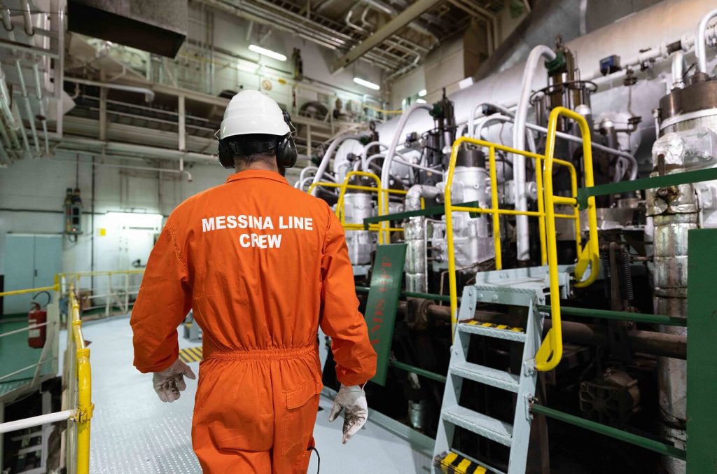 Messina Line engine room
